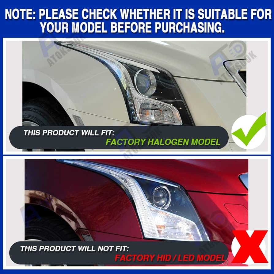 ライト・ランタン ATS Amazon.com: 2PCS Cadillac ATS Headlight Assemblies 2013-2019